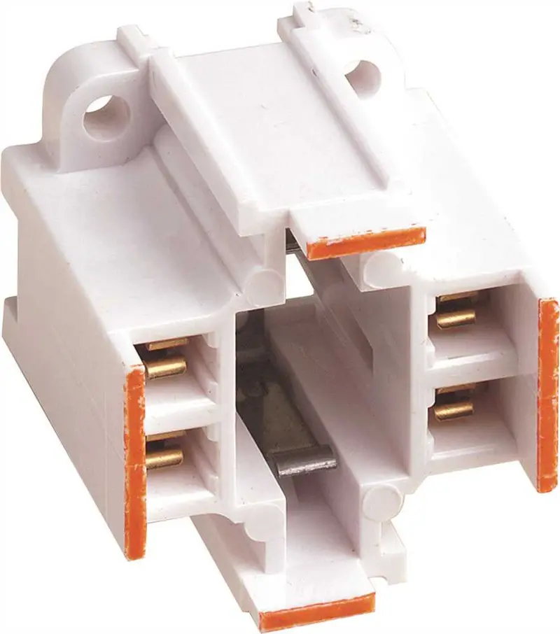 G24Q Base Lamp Holder – Compatible With 4-Pin Quad-Tube Cfls 1
