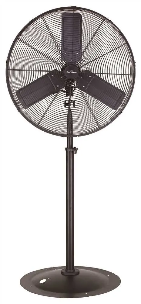 Garrison 3-Speed Oscillating Pedestal Fan – 30", 9,500 Cfm, Wide-Area Coverage 1