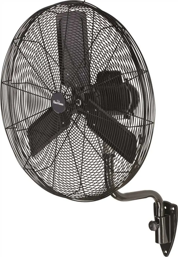Garrison 3-Speed Oscillating Wall-Mount Fan – 30", 9,500 Cfm, Vertical Airflow Solution 1