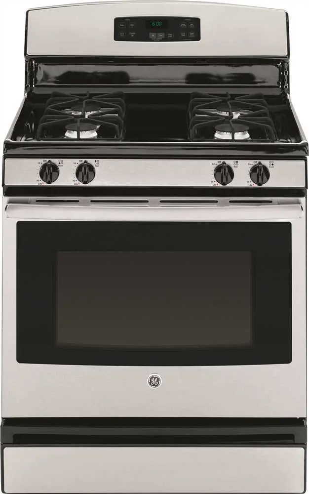 Ge 30-Inch 4.8 Cu. Ft. Freestanding Gas Range – Stainless Steel 1