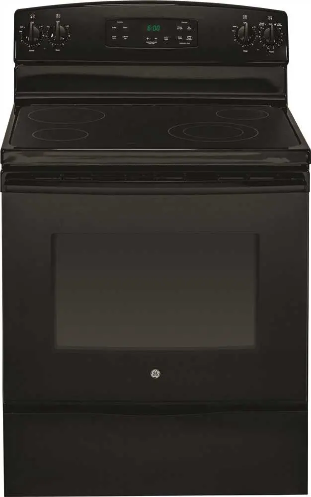 Ge 30-Inch 5.3 Cu. Ft. Freestanding Electric Range In Black 1