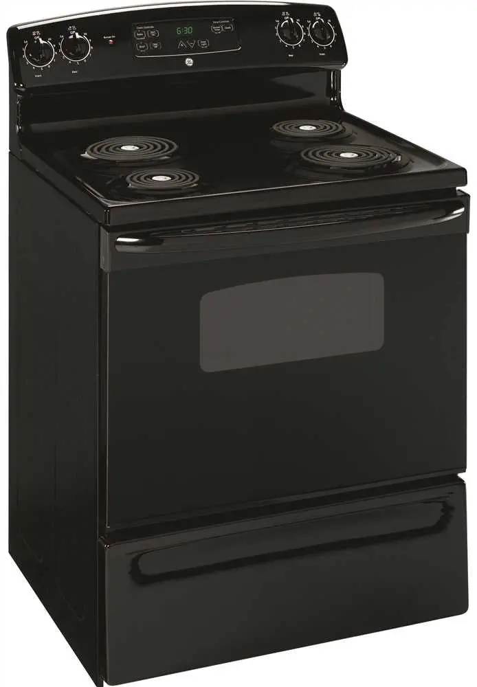 Ge 30-Inch 5 Cu. Ft. Freestanding Electric Range In Black 1