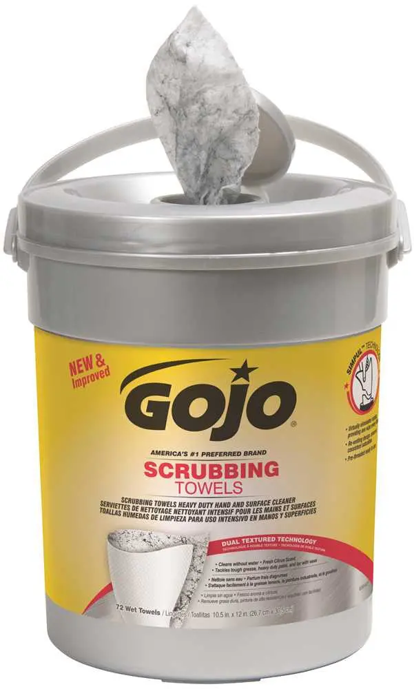 Gojo Scrubbing Wipes – 72-Count Pack 1