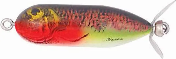 Heddon Baby Torpedo Topwater Lure – 3.8 Inches, Natural Perch 1