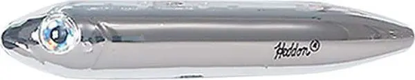 Heddon Super Spook Topwater Plug – 5 Inch, Nickel Finish 1
