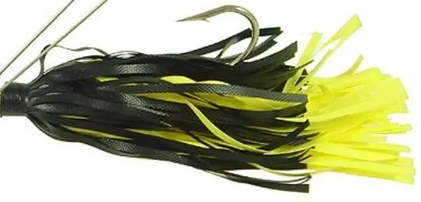 Hildebrandt Snagless Sally Jig – 3/8-Ounce Nickel-Black-Yellow Finish 1