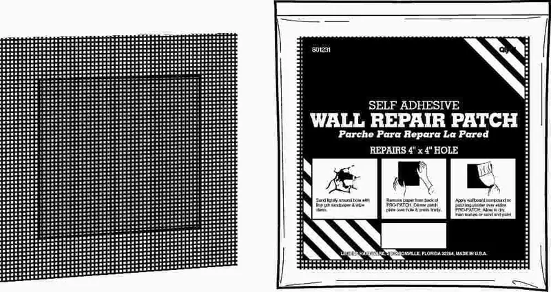 Homax Self-Adhesive Wall Patch – 4 In. X 4 In. 1