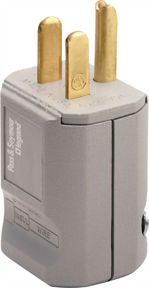 Hospital-Grade 15-Amp, 3-Wire Male Plug 1