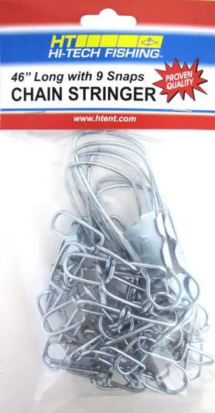 Ht 9-Snap Fishing Chain Stringer – 46" Heavy-Duty 1