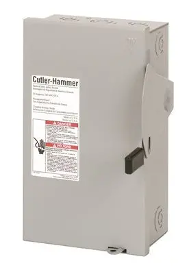 Indoor Safety Switch – 30-Amp Cartridge-Type Circuit Breaker 1
