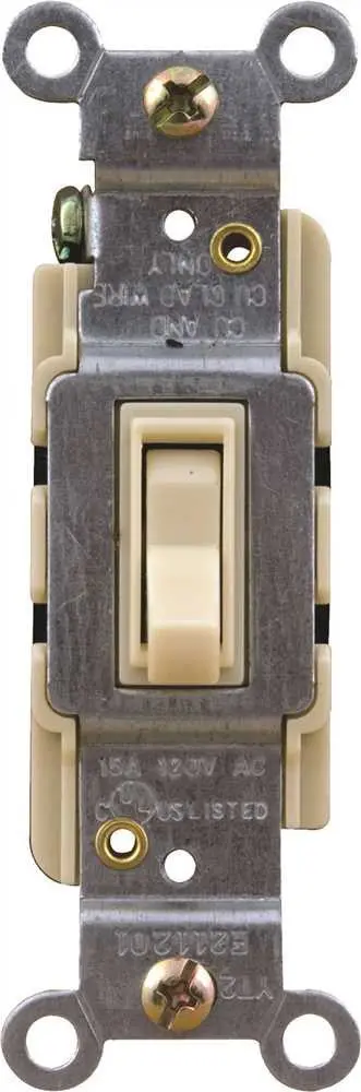 Ivory Three-Way Light Switch 1