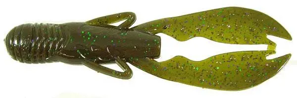 Jackall Sasuteki Craw Soft Bait – 5-Inch Green Pumpkin Camo 1