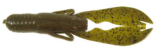 Jackall Sasuteki Craw Soft Bait – 5-Inch Green Pumpkin Pepper 1