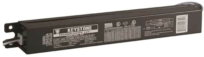 Keystone T12 Electronic Rapid-Start Ballast – 120V, 2-Lamp 1