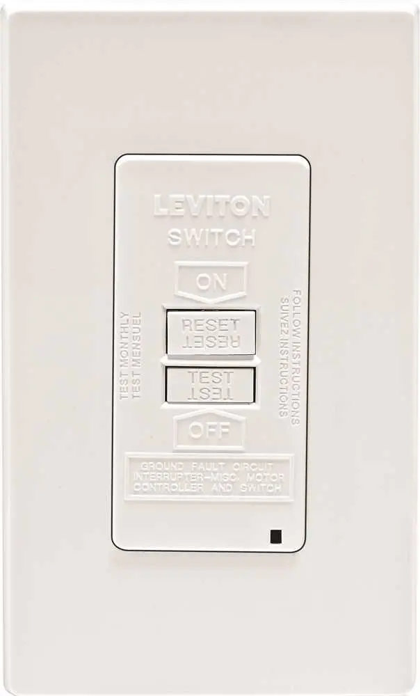 Leviton® Smartlockpro® Blank-Face Dual Gfci Receptacle – 2-Pole, Nema 5-20R, 125V/20A, Led Indicator, White 1