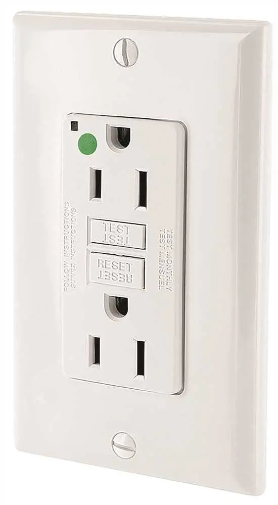 Leviton® Smartlockpro® Hospital-Grade Dual Gfci Receptacle – 2-Pole, Nema 5-15R, 125V/15A, Led Indicator, White 1