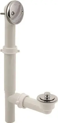 Lift-And-Turn Waste & Overflow Assembly – Chrome-Plated Pvc 1