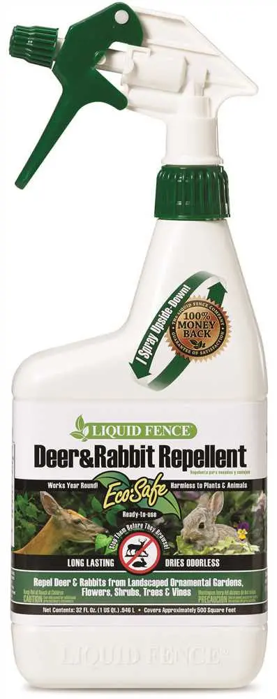 Liquid Fence® Deer & Rabbit Repellent – Ready-To-Use Spray, 32 Oz 1