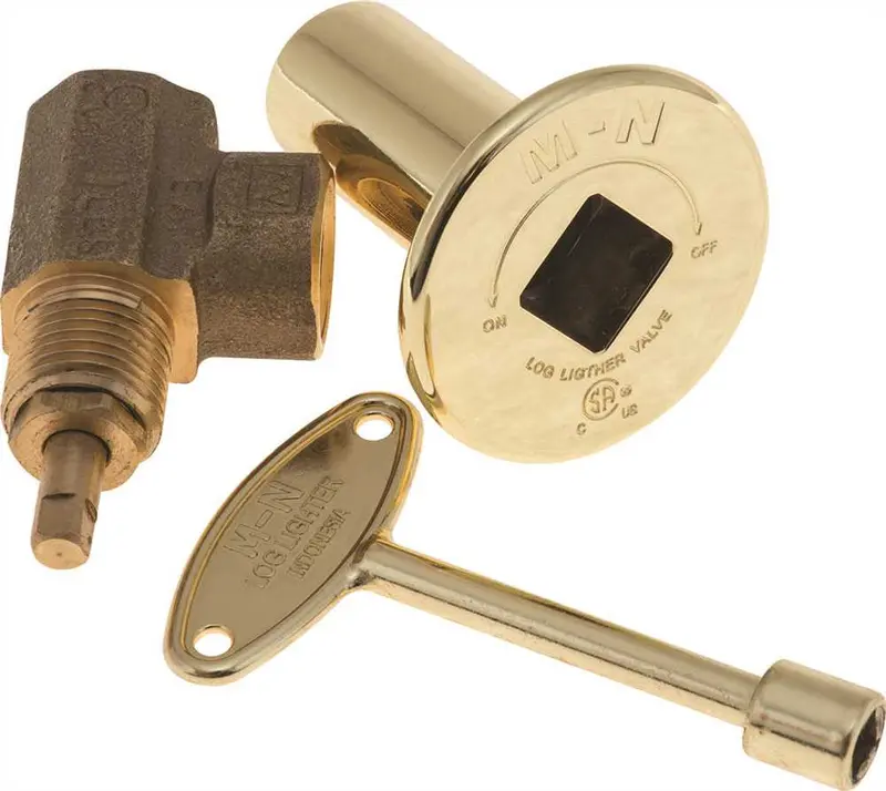 Lp And Natural Gas Log Lighter With Globe Valve Key Control 1