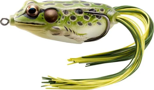 Lunker Town Hollow Frog Lure – Green-Yellow, 5–8 Oz 1