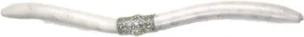 Mantra Hardnose Psycho Worm – White-Transparent Soft Plastic Bait 1