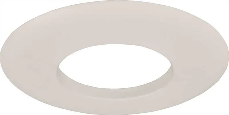 Monument 6-Inch Open-Style Recessed Light Trim Ring In White Metal 1