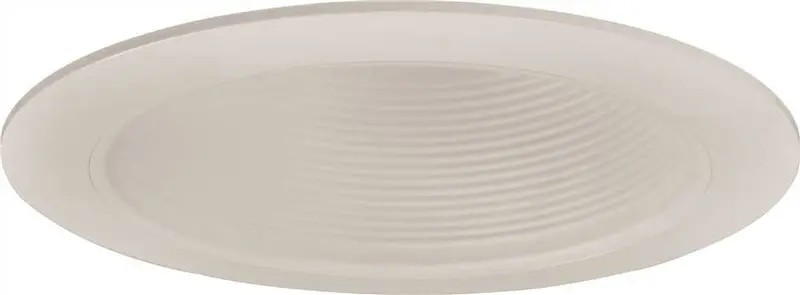 Monument 6-Inch Recessed Light Fixture Featuring White Metal Baffle And Integrated White Trim 1