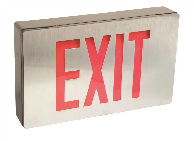 Monument Die-Cast Led Exit Light With Built-In Battery Backup 1