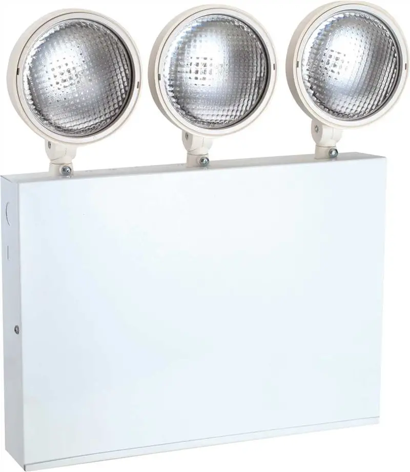 Monument Led Emergency Light – Triple Adjustable Heads, Ul Certified, Damp-Location Rated 1