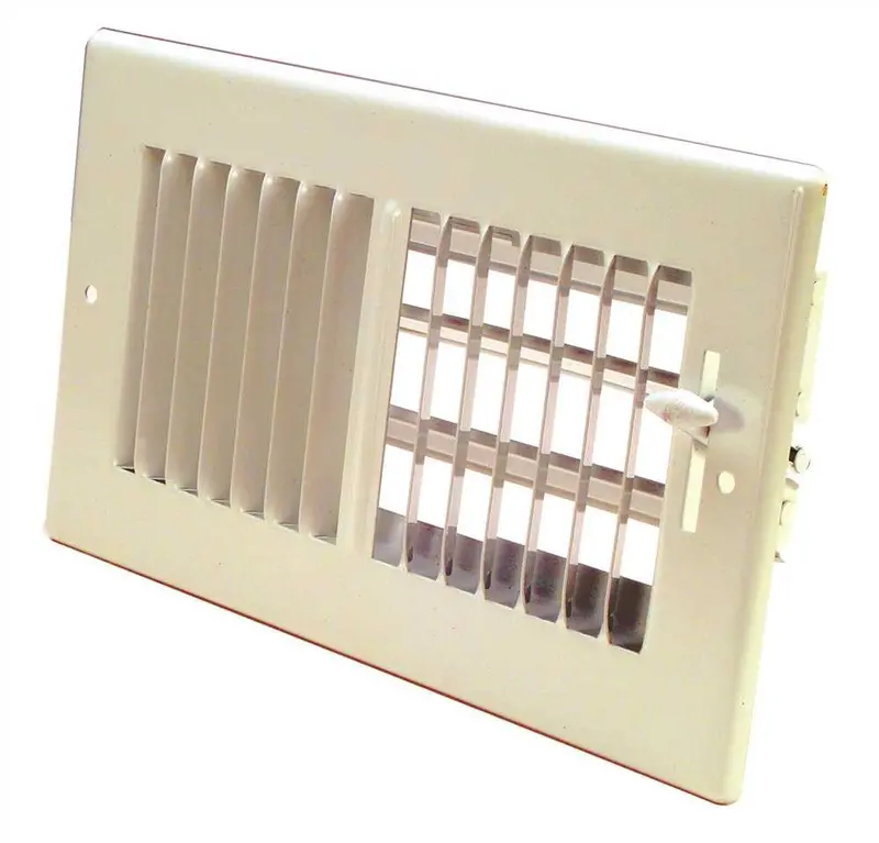 Multi-Louvered Floor/Ceiling Register – 8" X 6" 1