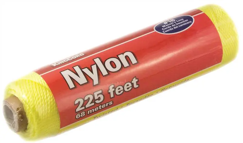 Neon Yellow Nylon Twisted Mason Line – #18 Gauge, 225 Feet 1