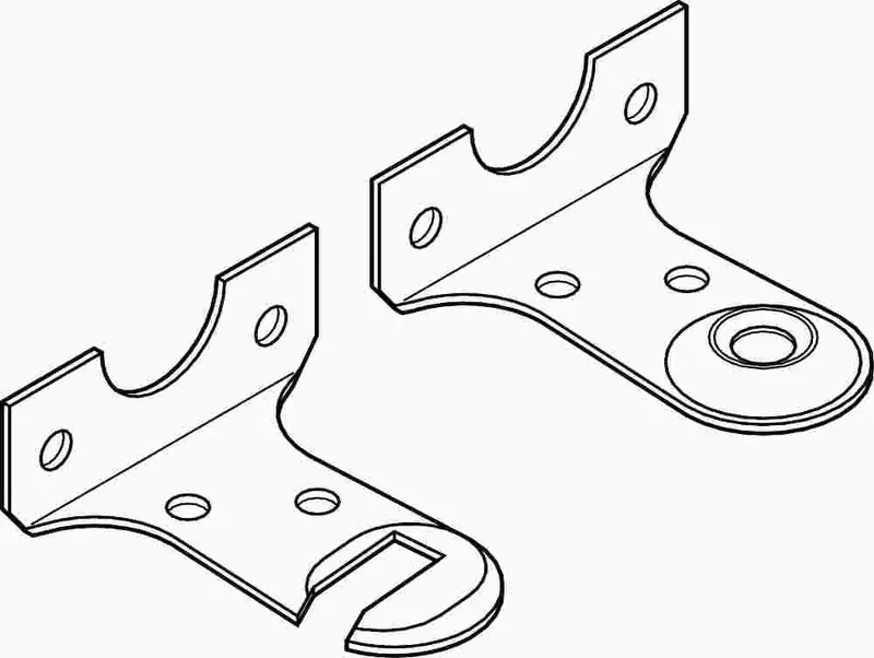Outside-Mount Shade Bracket – Heavy-Duty Surface-Mount Support 1
