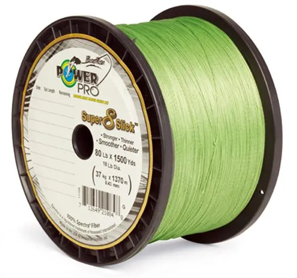 Powerpro Super Slick Fishing Line – 10-Pound Test, 300-Yard Aqua Green Spool 1