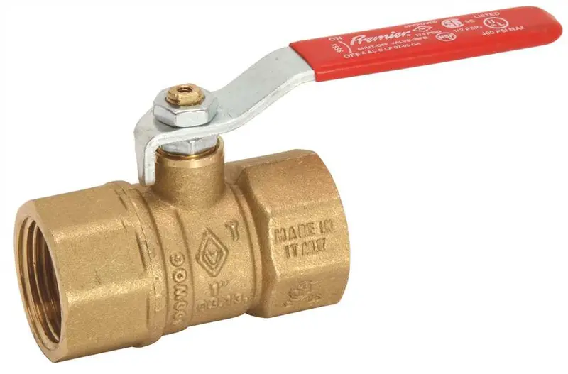 Premier 1" Fip Gas Ball Valve With Lever Handle 1