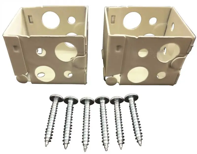 Premium Aluminum 1" Installation Bracket – Alabaster Finish 1