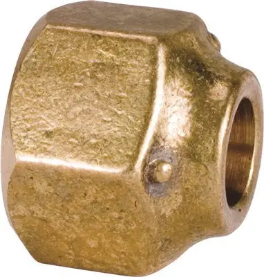 Proplus® Forged Brass Flare Nut – Heavy-Duty, 3/8" Size 1