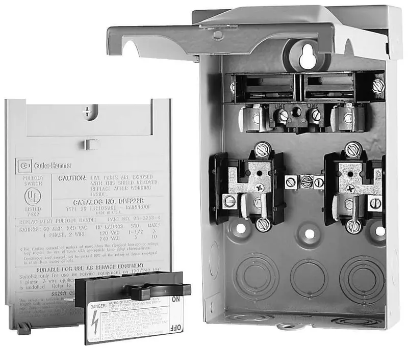 Raintight Ac Disconnect – 30A, Dual-Fuse, Weatherproof Housing 1