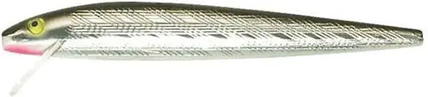 Rebel Jointed Minnow Lure – 3.8 Inches, Silver-Black Finish 1