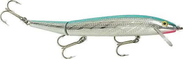 Rebel Jointed Minnow Lure – 3.8 Inches, Silver-Blue Pattern 1