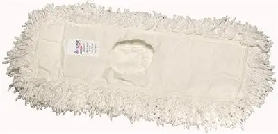 Renown 48" X 5" Premium Twist Cotton Dust Mop – 2-Ply White 1