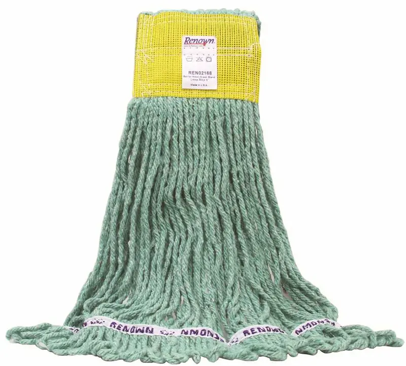 Renown Barrier Premium Loop Wet Mop – Small Size, Green 1