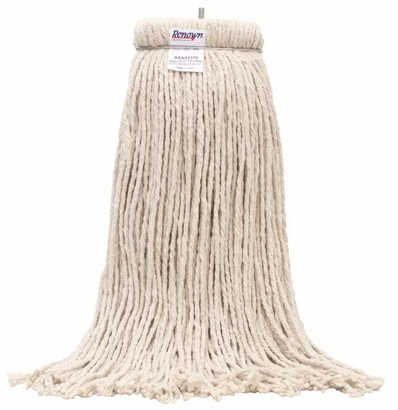 Renown Heavy-Duty Cotton Stayflat Cut-End Wet Mop – 24 Oz 1
