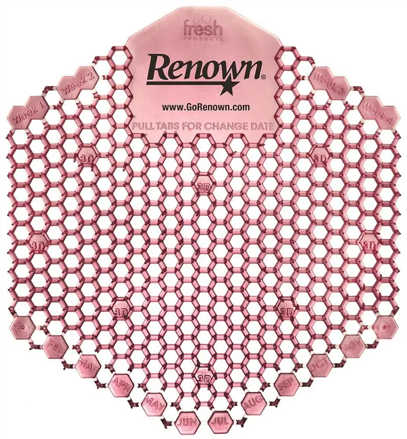 Renown® Wave 3D Urinal Screen – Spiced Apple Scent, 10-Pack 1
