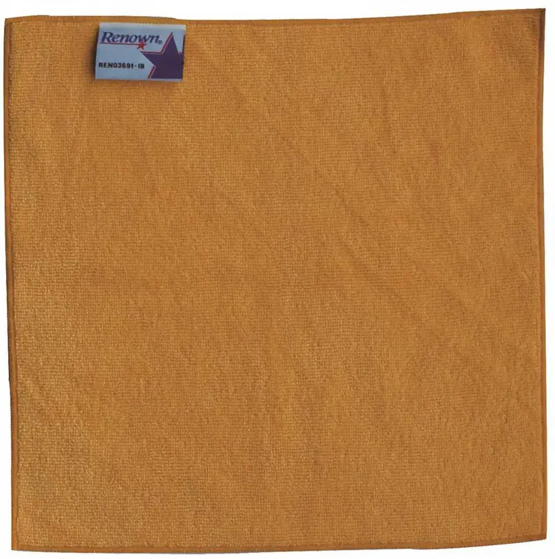 Renown® Yellow Microfiber Cleaning Cloth – 12X12 Inches 1