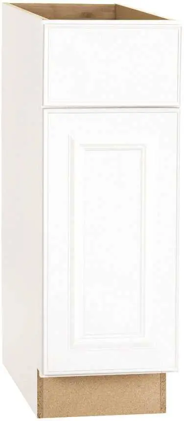 Rsi Hamilton Fully Assembled White Base Cabinet – Raised Panel Design, 12 X 34.5 X 24 Inches 1