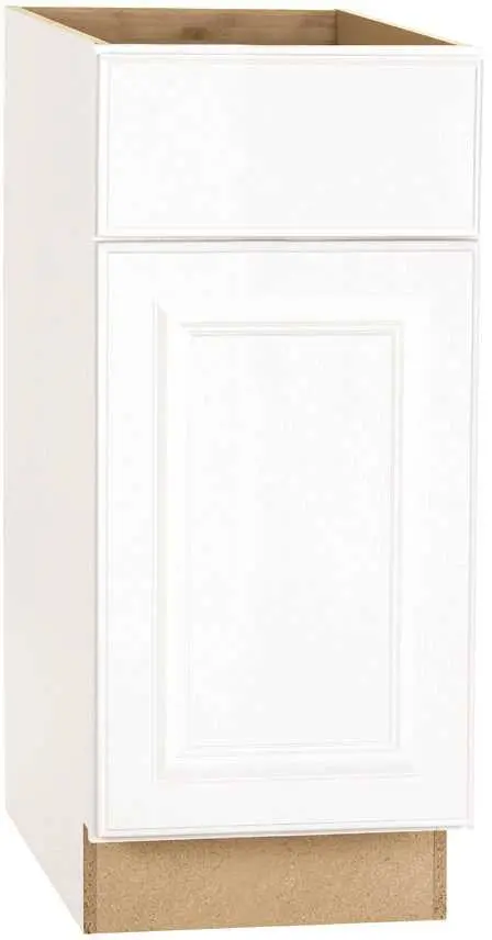 Rsi Hamilton Fully Assembled White Base Cabinet – Raised Panel Design, 15 X 34.5 X 24 Inches 1