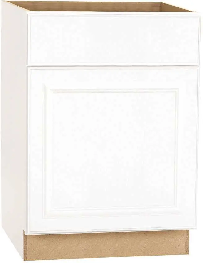 Rsi Hamilton Fully Assembled White Base Cabinet – Raised Panel Design, 24 X 34.5 X 24 Inches 1