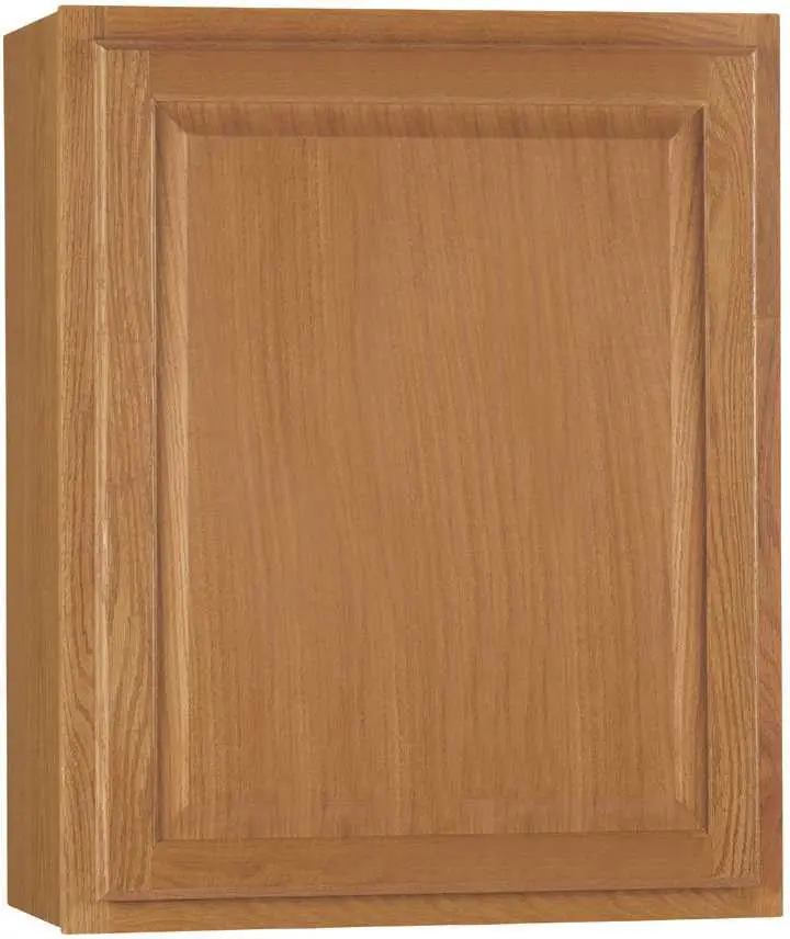 Rsi Home Products Hamilton 24-Inch Wall Cabinet – Fully Assembled Oak, Raised Panel, 24" W × 30" H × 12" D 1