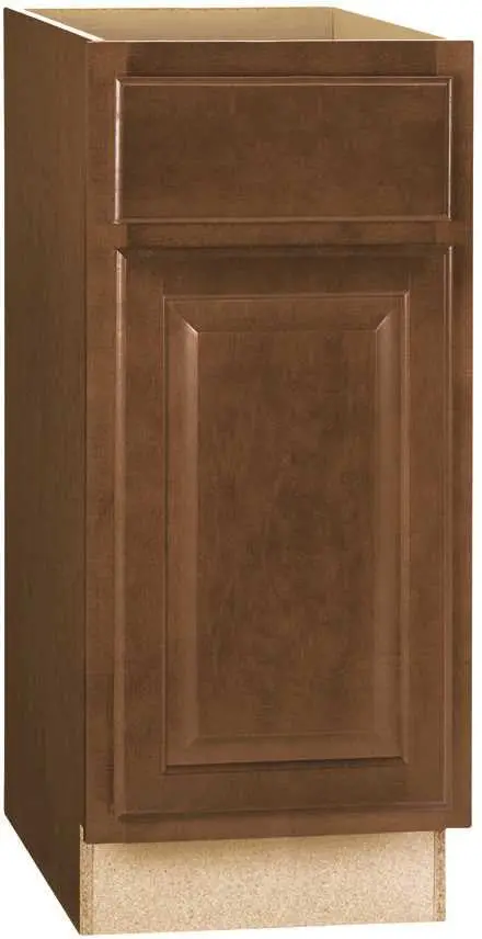 Rsi Home Products Hamilton Fully Assembled Raised Panel Base Cabinet In Café Finish – 15" W × 34.5" H × 24" D 1