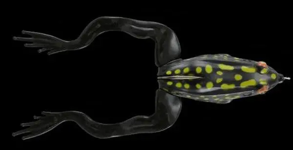 Savage Gear 3D Illusion Frog Lure – 2.25 Inches, Black-Yellow Colorway, Single Pack 1
